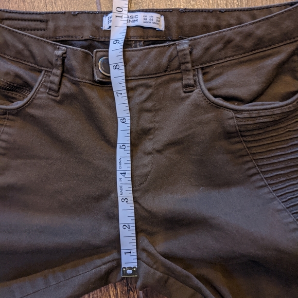 ZARA Basic Z1975 Power Stretch Olive Skinny Jean - Picture 11 of 12